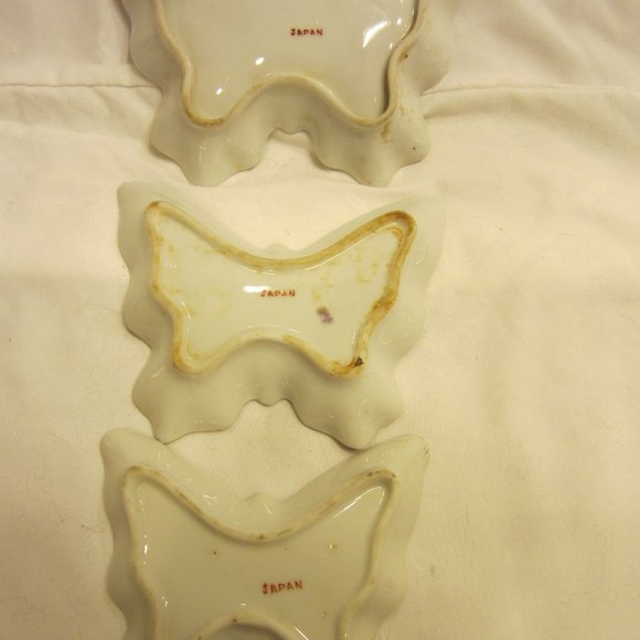 VTG 60'S SET OF 3 BUTTERFLY NESTING DISHES - Picture 5 of 8